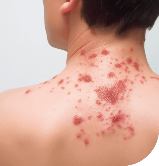 Shingles on skin